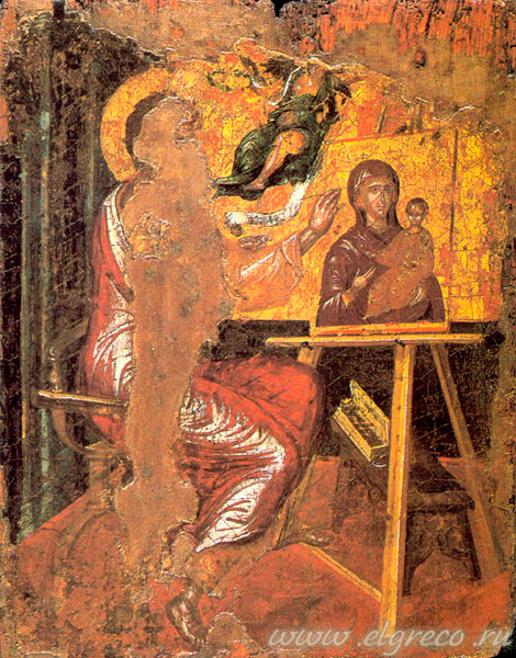 Апостол Лука пишет образ Богородицы. Доменико Эль Греко